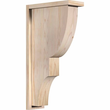 Ekena Millwork Ridgewood Smooth Corbel w/Backplate, Douglas Fir, 5 1/2"W x 14"D x 26"H COR06X14X26RID01SDF